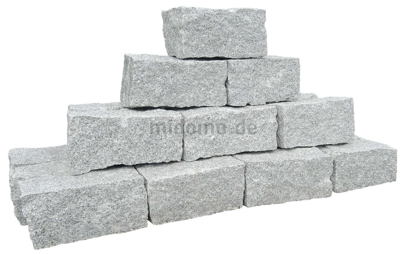 Granit Mauersteine gespalten