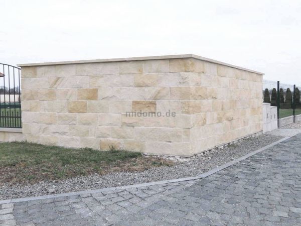 Sandstein Löwenberg Lager- und Stoßfugen gesägt