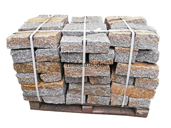 Granit Mauersteine herbstlaub 10x20x40 cm gespalten